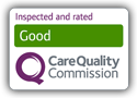 Inspected and Rated Good by the Care Quality Commission