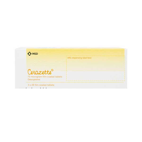 Cerazette medication packs
