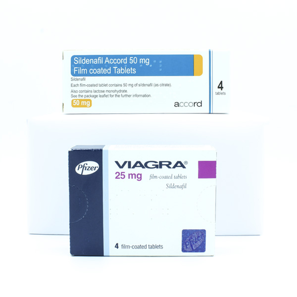 Viagra & sildenafil medication packs