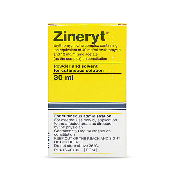 Zineryt solution medication pack