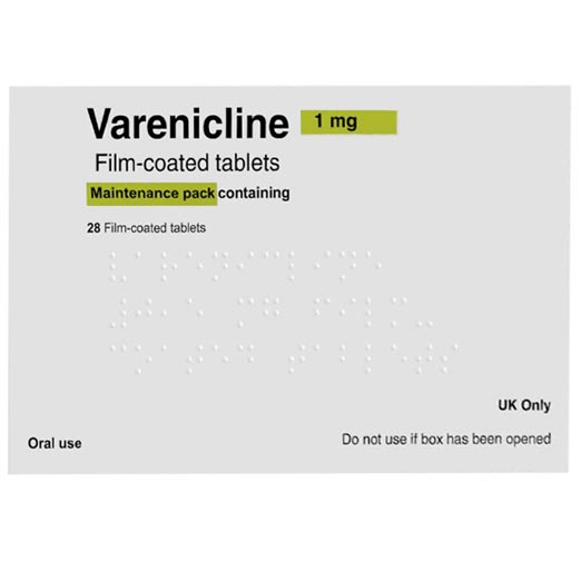 Varenicline medication pack